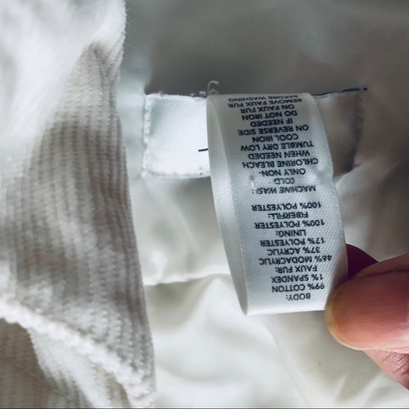 Ann Taylor White Corduroy Vest - Picture 4 of 5